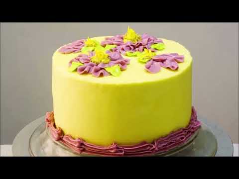 ორი მარტივი კრემის რეცეპტი, ტორტის ასაწყობად და გასაფორმებლად | Cake decoration | Украшение торта